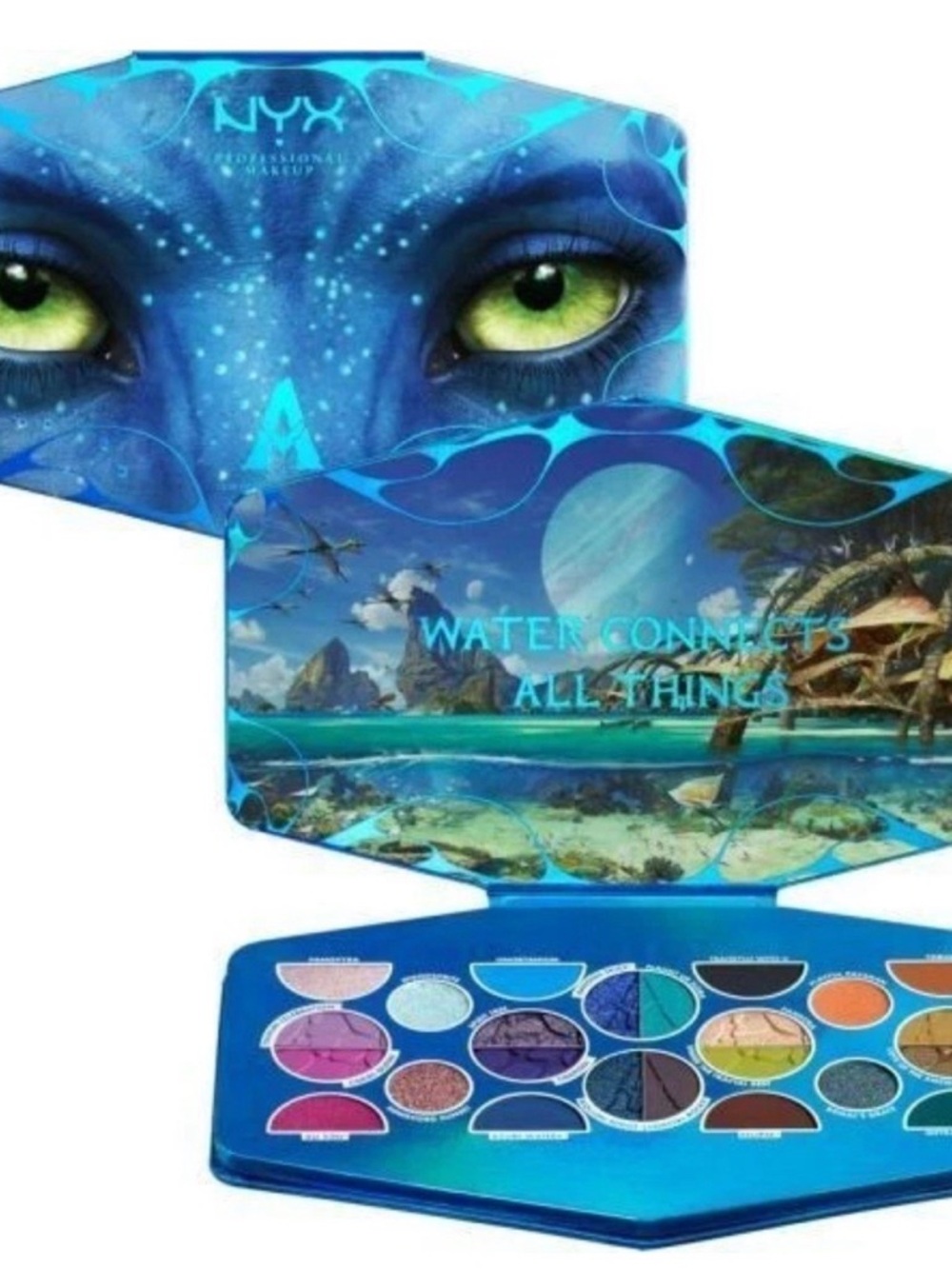 NYX Blue and Green Eyeshadow Palette - Ocean Collection